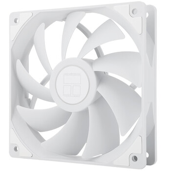 利民（thermalright）TL-C12CW 白色12cm入门级风压扇 经典磁稳S-FDB轴承  4PIN串接PWM接头 1550转速