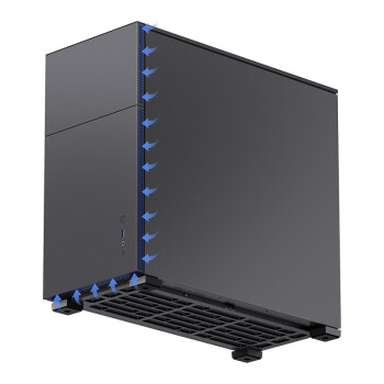 乔思伯（JONSBO）松果D41 标准版黑色 ATX机箱（双360冷排/ATX电源/Type-c Gen2 10Gbps+/垂直风道/长显卡）