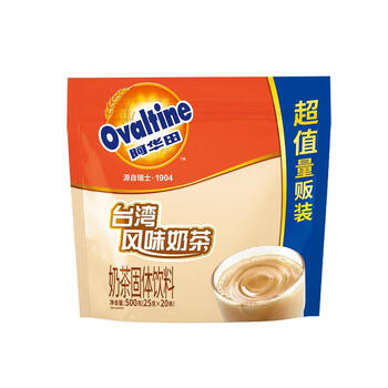 阿华田（Ovaltine）巧克力风味奶茶 速溶奶茶粉 营养早餐 冲调饮品500g(25gx20包)