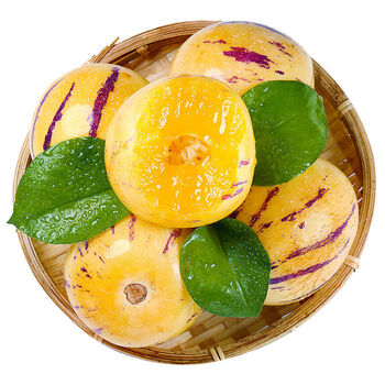 千朵云云南石林七彩人参果 黄肉圆人参果 树上自然熟清甜多汁水果礼盒