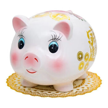 带锁存钱罐储蓄罐成人超大号只进不出可爱创意储钱罐摆件可进可出高档