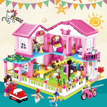 兼容乐高女孩系列城堡积木女生房子公主梦小颗粒拼装8玩具12岁 假日
