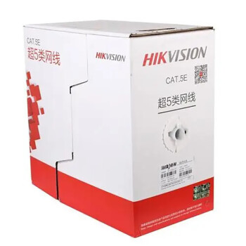 海康威视（HIKVISION）超五类监控专用网络线 PVC材质抗拉耐用无氧铜内芯DS-1LN5E-E/E 305米/箱