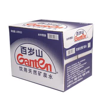 景田 百岁山 饮用天然矿泉水1.5L*12瓶 整箱装 大瓶家庭健康饮用水