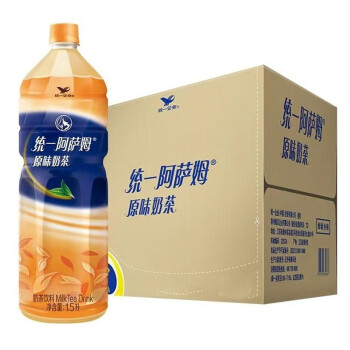 5l升大瓶装奶茶饮料饮品 统一阿萨姆奶茶1 5l*6瓶