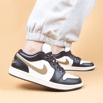 chlqekeith官网推荐air乔1lowaj1白棕色低帮复古篮球鞋莆田纯原dc