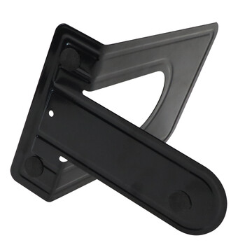 得印6.6英寸(高16.8cm)金属铁书立架书挡书夹8048办公书靠书架夹挡书板黑色2片/付