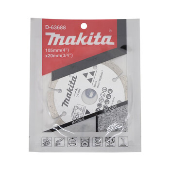 牧田（MAKITA）干湿两用花岗岩大理石混凝土石材云石片锯片切割片105mm D-63688