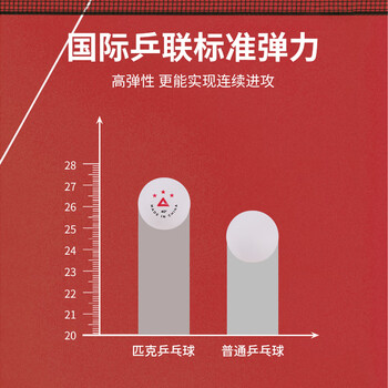 匹克乒乓球专业比赛训练ABS材质大赛用球60个桶装