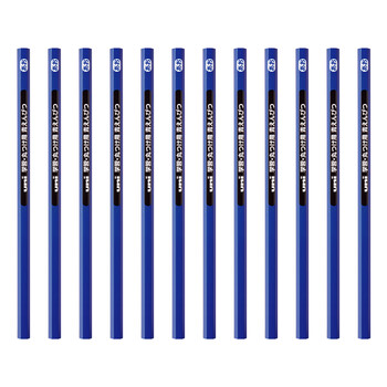 三菱(uni)美术素描标记铅笔 学生绘图考试六角铅笔 GAKUSYU MARUTSUKE 蓝色 12支装 三菱(uni)美术素描标记铅笔 学生绘图考试六角铅笔 GAKUSYU MARUTSUKE 蓝色 12支装