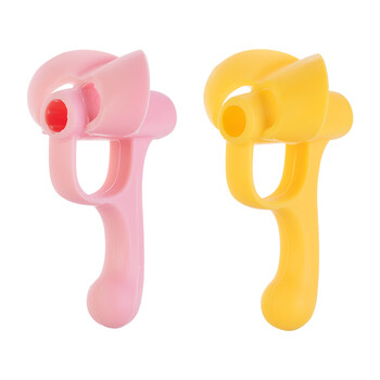 晨光（M&G）优握握笔矫正器 硅胶正姿铅笔套幼儿园小学生写字姿势纠正器 黄粉2支装