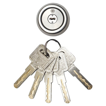 门十字花安钻铜双头电控自动c自碰锁芯④e字口全铜铜弹子5把钥匙3550