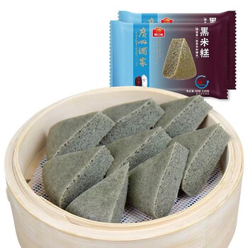 广州酒家利口福小米糕广式传统糕点蒸黑米发糕半成品广式早点黑米糕