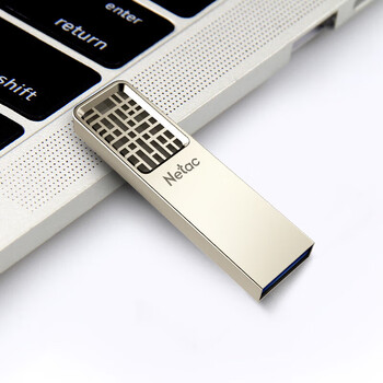 朗科（Netac） U327-64GB创意中国风USB3.2 Gen1 U盘 全金属高速迷你镂空设计闪存盘 珍镍色 64GB