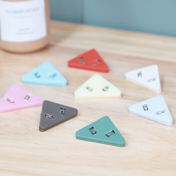 国誉(KOKUYO)淡彩曲奇·柔光·三角塑料资料夹子封口夹书角保护套防翘边 4个(蓝/粉/白/黄) WSG-KRY01 国誉(KOKUYO)淡彩曲奇·柔光·三角塑料资料夹子封口夹书角保护套防翘边 4个(蓝/粉/白/黄) WSG-KRY01