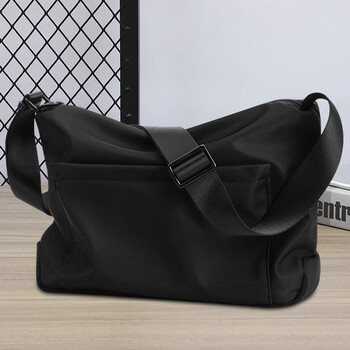 欧伦驰轻便单肩包男士包包斜跨小背包机能斜挎包男潮流时尚邮差包牛津