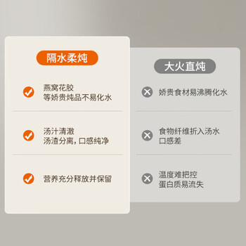 九阳（Joyoung）精巧容量电炖锅燕窝炖盅隔水炖锅宝宝辅食婴儿bb煲迷你煮粥煲汤锅一锅三胆 DG18G-GD187