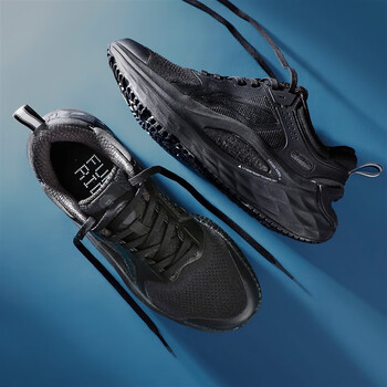 李宁男鞋跑鞋烈骏6代马拉松长跑步鞋减震回弹2023新款arzs001黑色