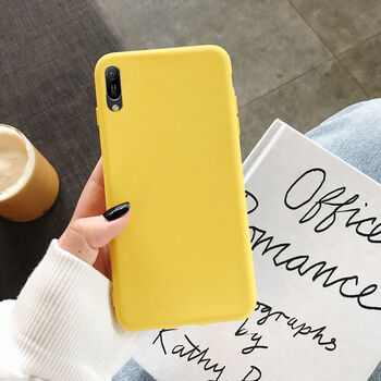 欣迪斯 华为畅享9e手机壳mrd-al00网红学生男女防摔磨砂纯色软壳全包