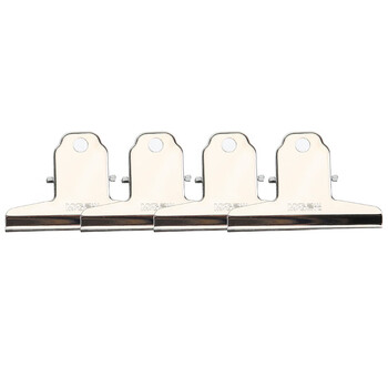 晨光（M&G）山形票据票夹财务票据夹金属票据夹子76mm画板夹办公用品小号ABS92637 4个/组