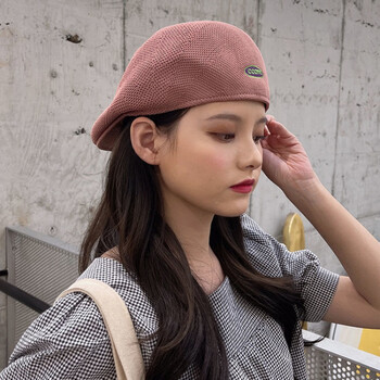 萝卜巴比新品夏天的贝雷帽帽子女夏季贝雷帽网格遮阳前进帽韩版百搭反