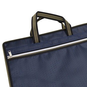 TRNFATN-4050手提立体公文袋 拉链收纳袋公文包 办公商务会议资料包文件袋 一个装