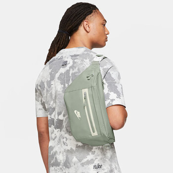 耐克男女腰包 单肩包斜挎包胸包休闲包DN2556-370 地平线绿
