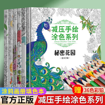 密密花园涂色书排行- 京东
