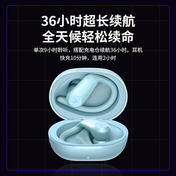 Hakii ACTION哈氪觉醒 7级防水 蓝牙5.2 真无线挂耳式耳机 运动跑步防汗 狂甩不掉 通话降噪 超长续航