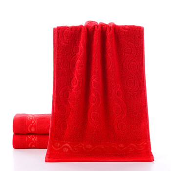 2022新款祝寿脱孝大红色毛巾纯的棉洗脸家用单条结婚回礼伴手礼婚庆
