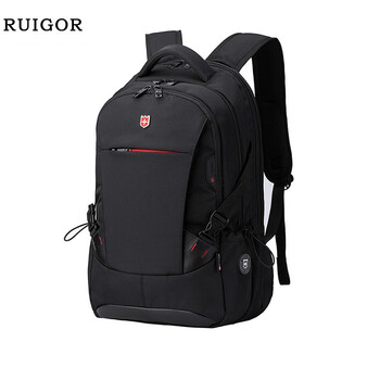 瑞士ruigor瑞戈背包男士双肩包学生书包大容量旅行包通勤商务电脑包14