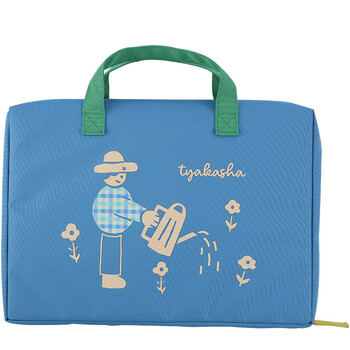 国誉（KOKUYO）【热门商品】Tyakasha塔卡沙联名Pad收纳包平板手提电脑补习袋适用14英寸 蓝色 1个 WSG-KB3M01-6