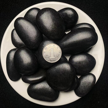 铺路铺地大小石头天然雨花石原石黑石 50斤 精品黑石2-4cm【图片 价格