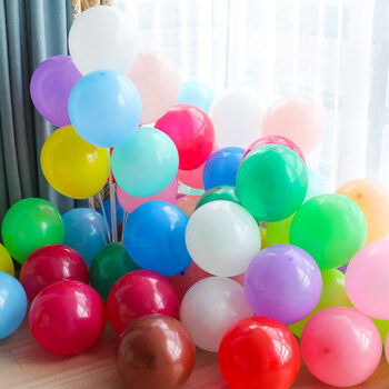 郦狼气球哑光圆形乳胶气球活动节日生日节庆派对场景布置装饰用品拱门