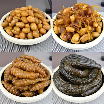 山东特产酱菜350g*4瓶酱花生什锦菜酱黄瓜宝塔脆咸菜早餐配菜山东特产