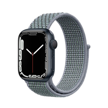 适用applewatch7表带iwatch8代手表苹果手表表带6 5 4 se尼龙回环 曜