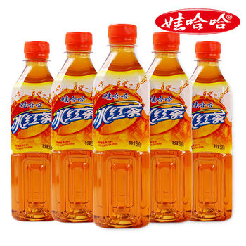 柠檬味冰红茶饮品500ml5瓶柠檬红茶夏季解暑饮料娃哈哈冰红茶500ml5瓶