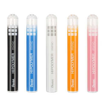 派通（Pentel）迷你手推式橡皮擦 创意伸缩便携学生橡皮擦可换芯美术素描绘画 ZE82蓝色