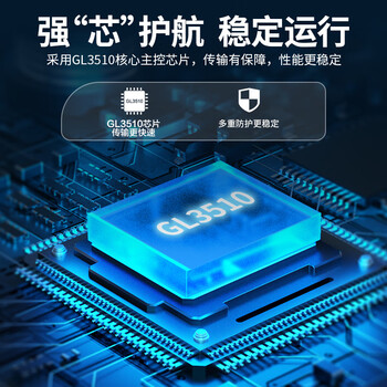 宏碁（acer）USB3.0分线器4口扩展坞HUB集线器延长线转换一拖四带供电口笔记本台式机多接口拓展1.5米