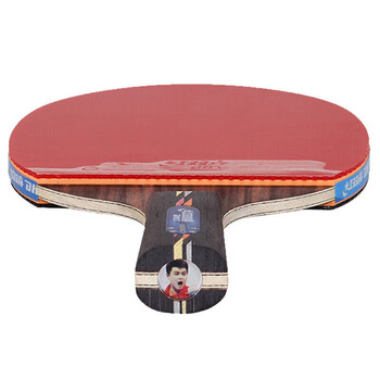 红双喜DHS乒乓球拍五星碳素底板成品拍单拍 R5006C直拍双面反胶