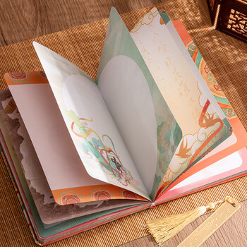 洧宜【全网低价】敦煌文创国潮笔记本本子套装礼盒高考百日誓师礼物生日礼物故宫纪念品手账套装记事本