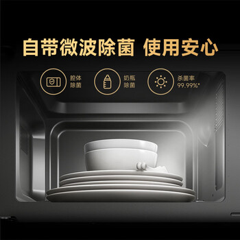 米家小米智能变频微波炉P1 家用多功能 平板式速热 分类解冻 一级能效 食品级内胆 厨房台式大容量20升