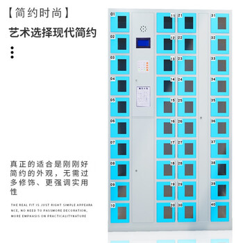 晋冠 手机存放柜智能人脸识别手机柜寄存柜电子设备管理柜存包柜 20门