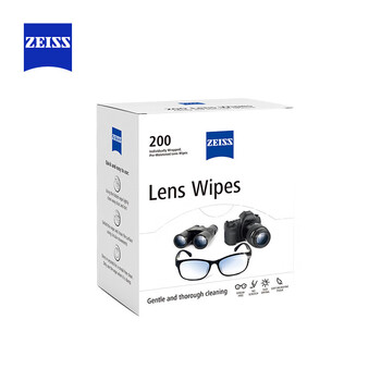 zeiss蔡司擦镜纸 相机眼镜镜头擦镜纸清洁湿巾 200片装