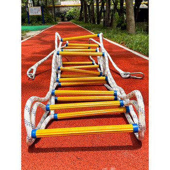 逃生梯户外高空攀爬软梯下井作业树脂绳梯消防检查救生梯安全逃生梯