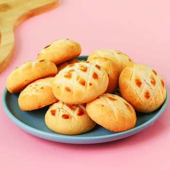 香冠爆浆曲奇饼干蔓越莓糕点网红零食休闲曲奇黄油好吃的饼干 曲奇