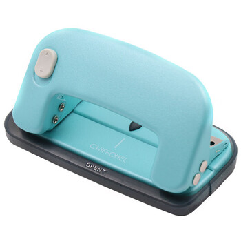 MAX 美克司（MAX）两孔打孔器 省力办公文件档案圆孔打孔机10张/80g DP-12/GL 绿色