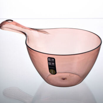 水瓢厨房塑料水勺瓢子水舀子舀水勺舀水瓢长柄打水勺加厚洗澡a款透明