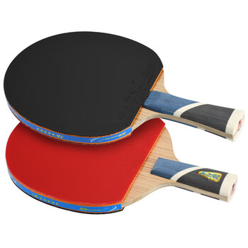 双鱼（DOUBLE FISH）五星乒乓球拍专业级横直对拍（附4球/京仓速发）5A+C/E对拍