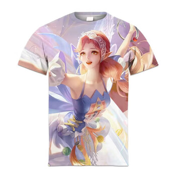 抒融王者荣耀衣服t恤全皮肤西施瑶大桥露娜王者荣耀体恤王者荣耀短袖